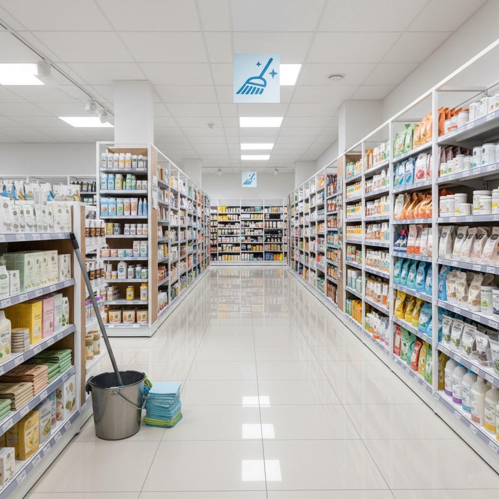 تنظيف المحلات التجارية