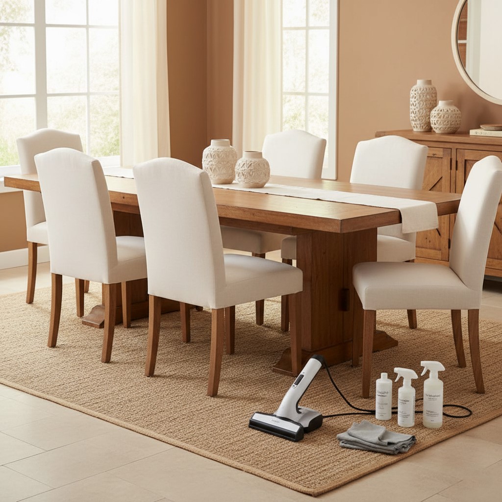 تنظيف كراسي السفرة